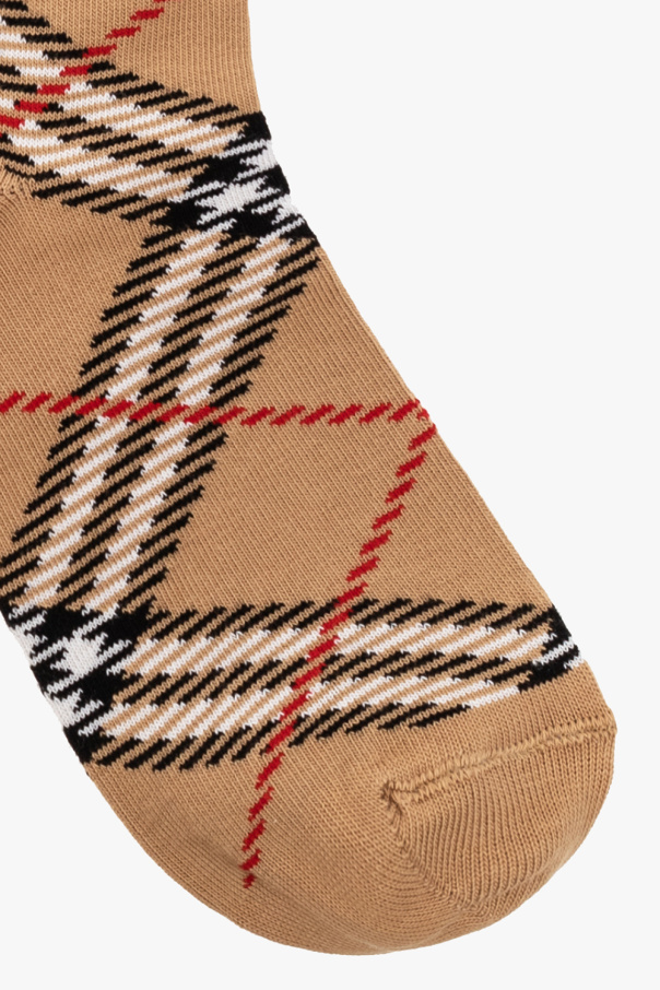 Burberry checked good socks for kids